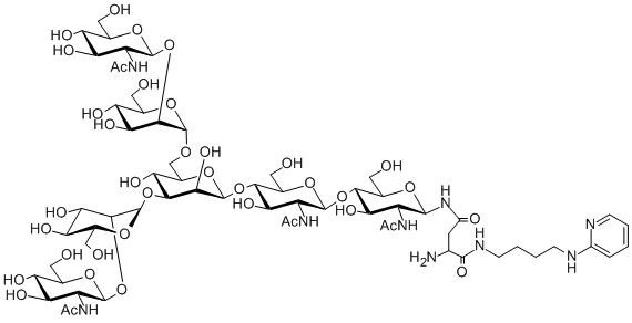 structure of GnGn-bi-Asn-PABA