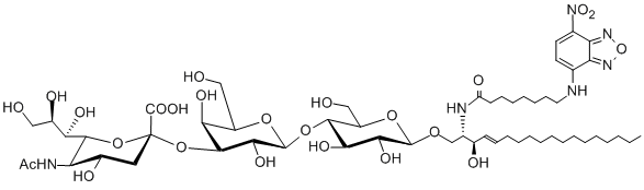 structure of GM3 Labelled by NBD