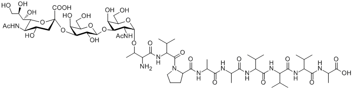 構造図Antiproliferative Factor Sialoglycopeptide