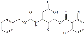 structure of Z-Asp-CH2-DCB