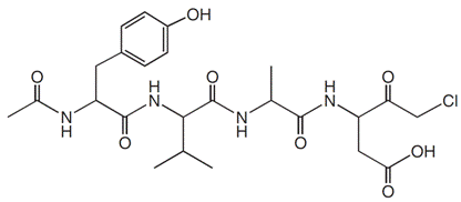 構造図Ac-Tyr-Val-Ala-Asp-CH2Cl [Ac-YVAD-CMK]