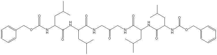 構造図(Z-Leu-Leu-NHCH2)2CO