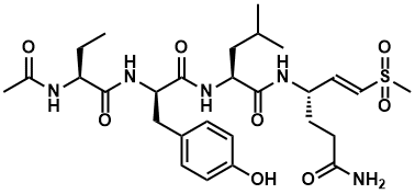 structure of Ac-Abu-D-Tyr-Leu-Gln-VS